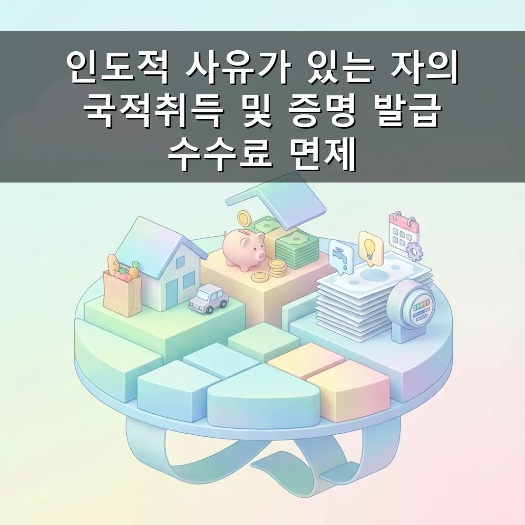 인도적 사유 국적취득 수수료 면제 2026년 귀화•국적회복 꿀팁