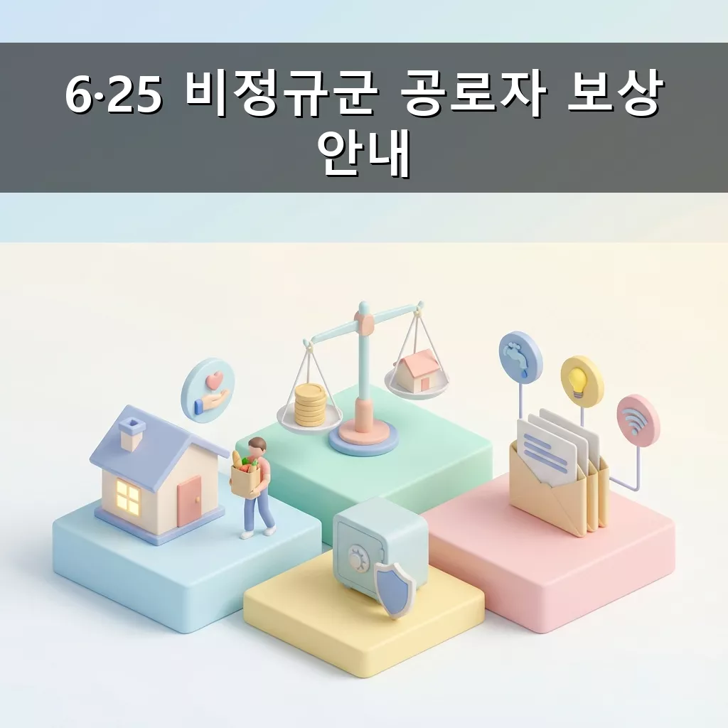 6·25 비정규군 공로자 보상금 신청하세요 2026년 3월 31일까지