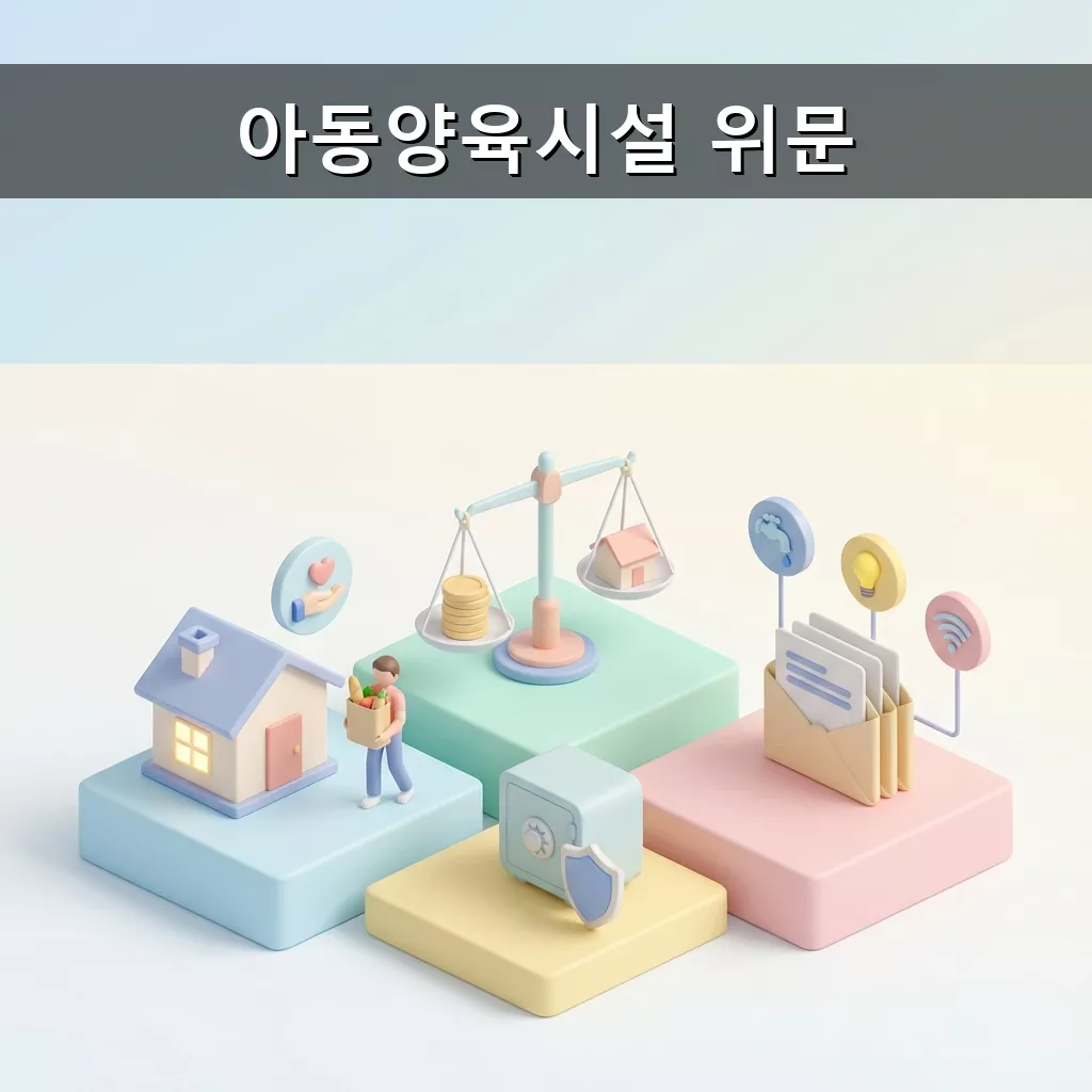 아동양육시설 위문 서울 종로구 생활 안정 지원금 혜택 완벽 정리