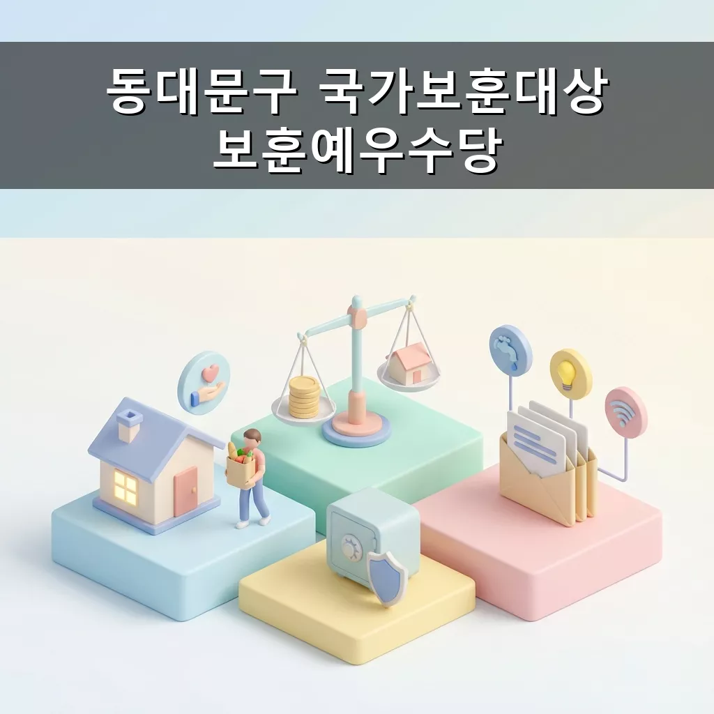 동대문구 보훈예우수당 2026년 국가보훈대상자 지원 완벽 가이드
