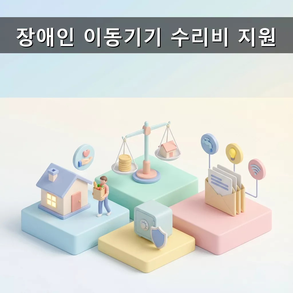 노원구 장애인 이동기기 수리비 지원 휠체어 전동스쿠터 혜택