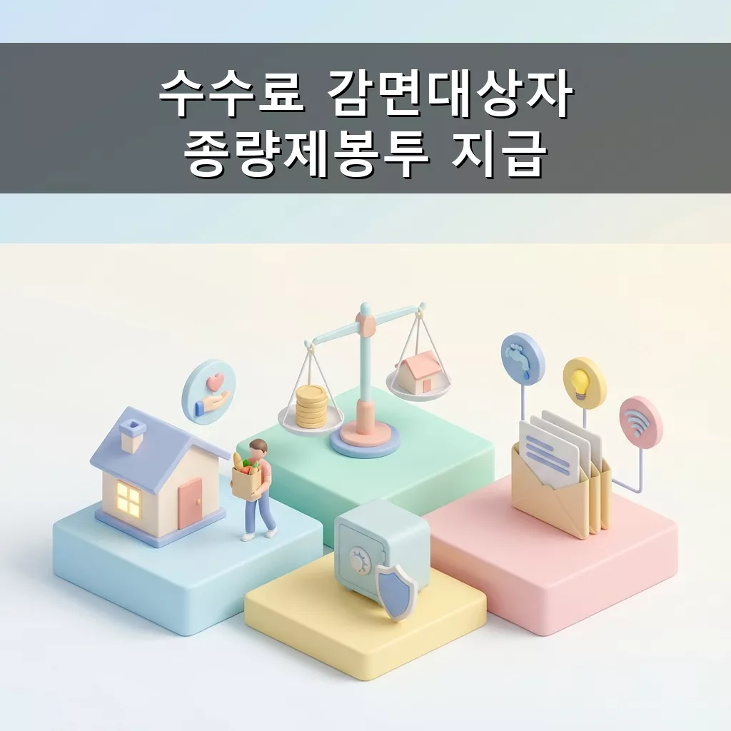 강서구 종량제봉투 지원 수수료 감면 대상자 혜택 총정리
