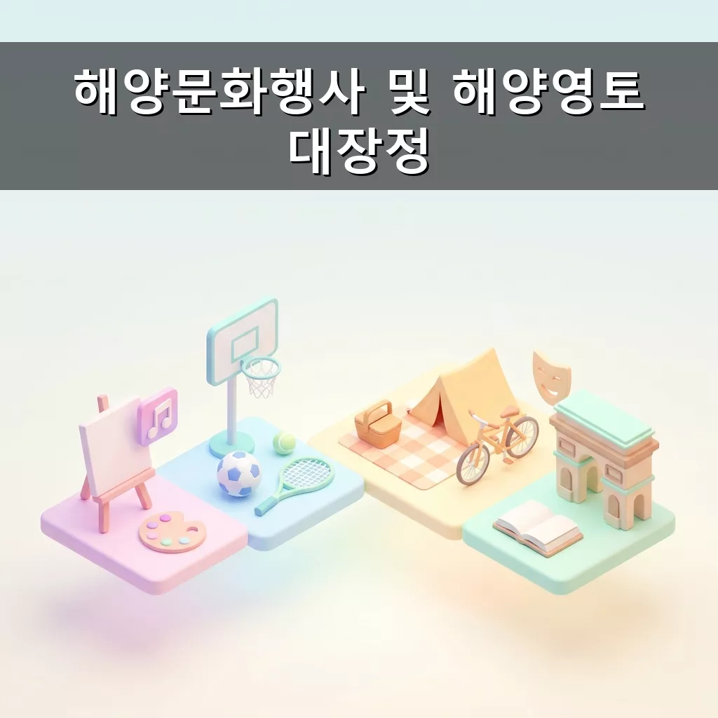 해양문화행사 및 해양영토 대장정 참여 기회 확대 초등학생부터 일반인까지