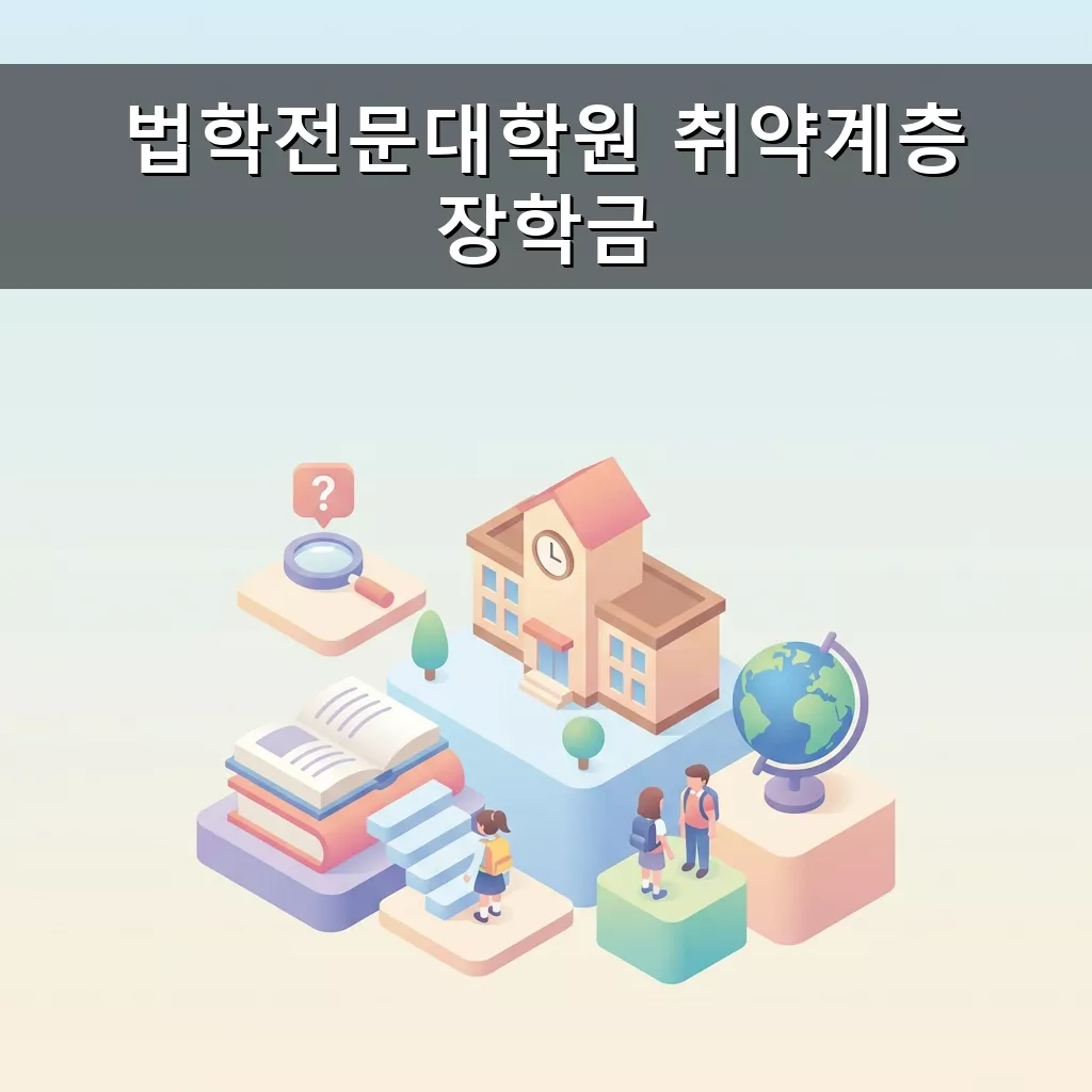 로스쿨 등록금 걱정 끝 법학전문대학원 취약계층 장학금 완벽 가이드