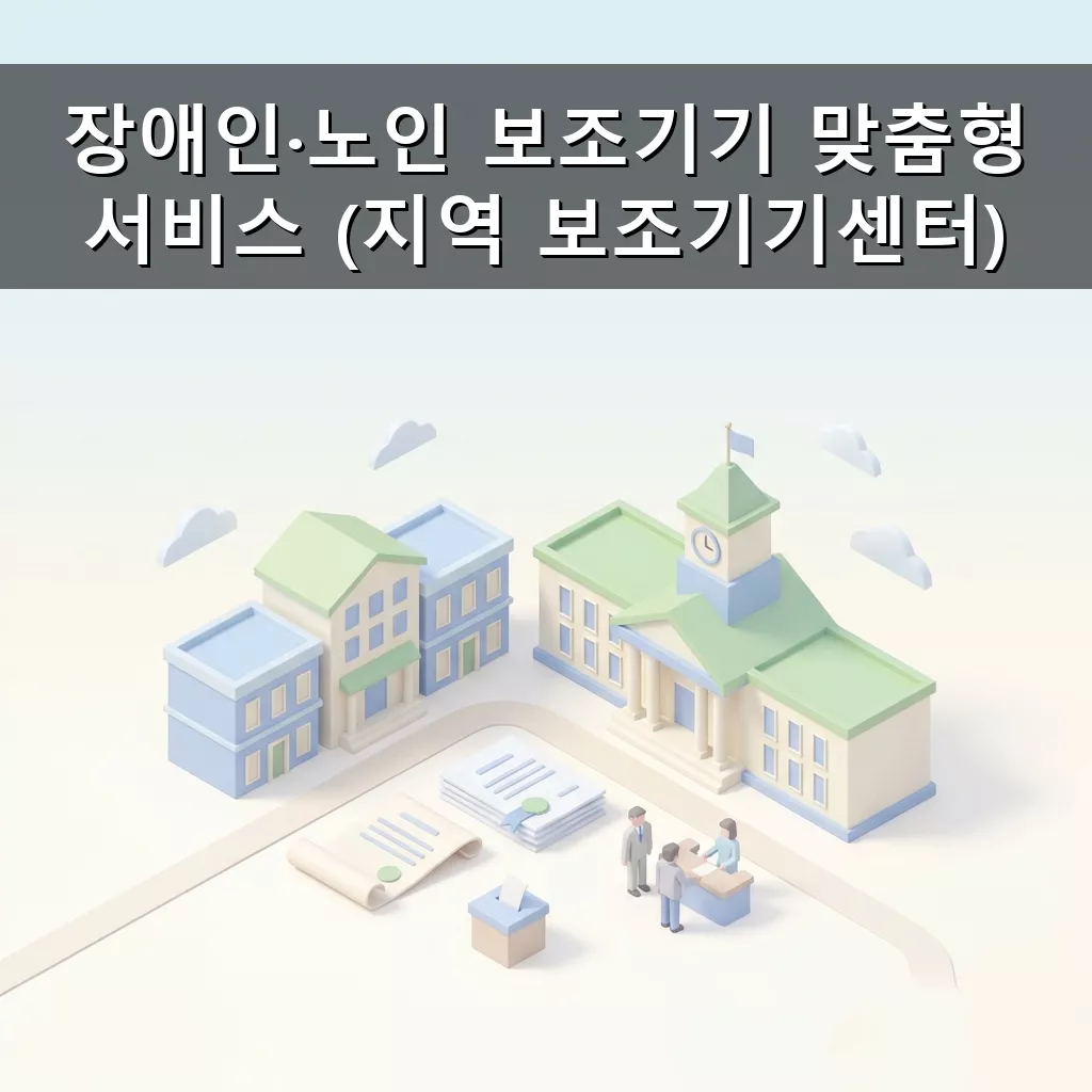 장애인 노인 보조기기 지원 지역 보조기기센터 활용법