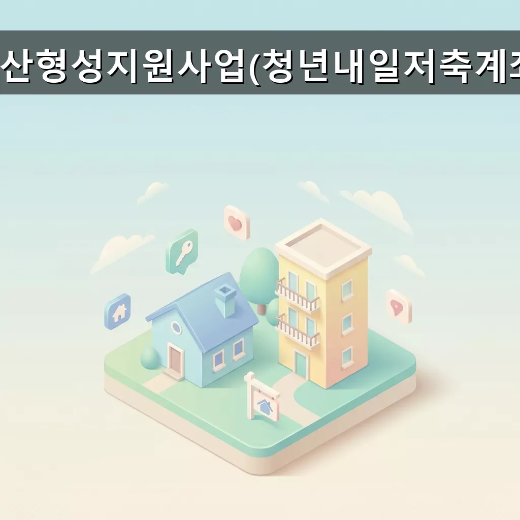 청년내일저축계좌 2026년 자산 형성 기회 저소득 근로 청년 지원