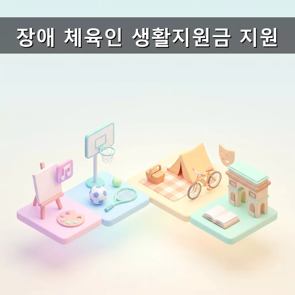 경제적 어려움 겪는 장애 체육인 지원 월 50만원 생활지원금