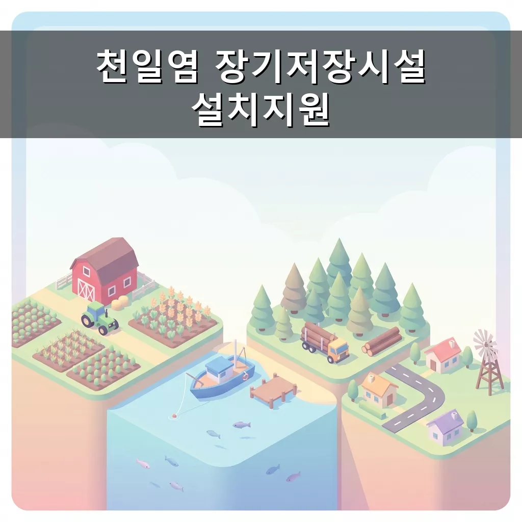 천일염 장기저장시설 설치 지원 생산자 맞춤 혜택 신청 방법 완벽 가이드