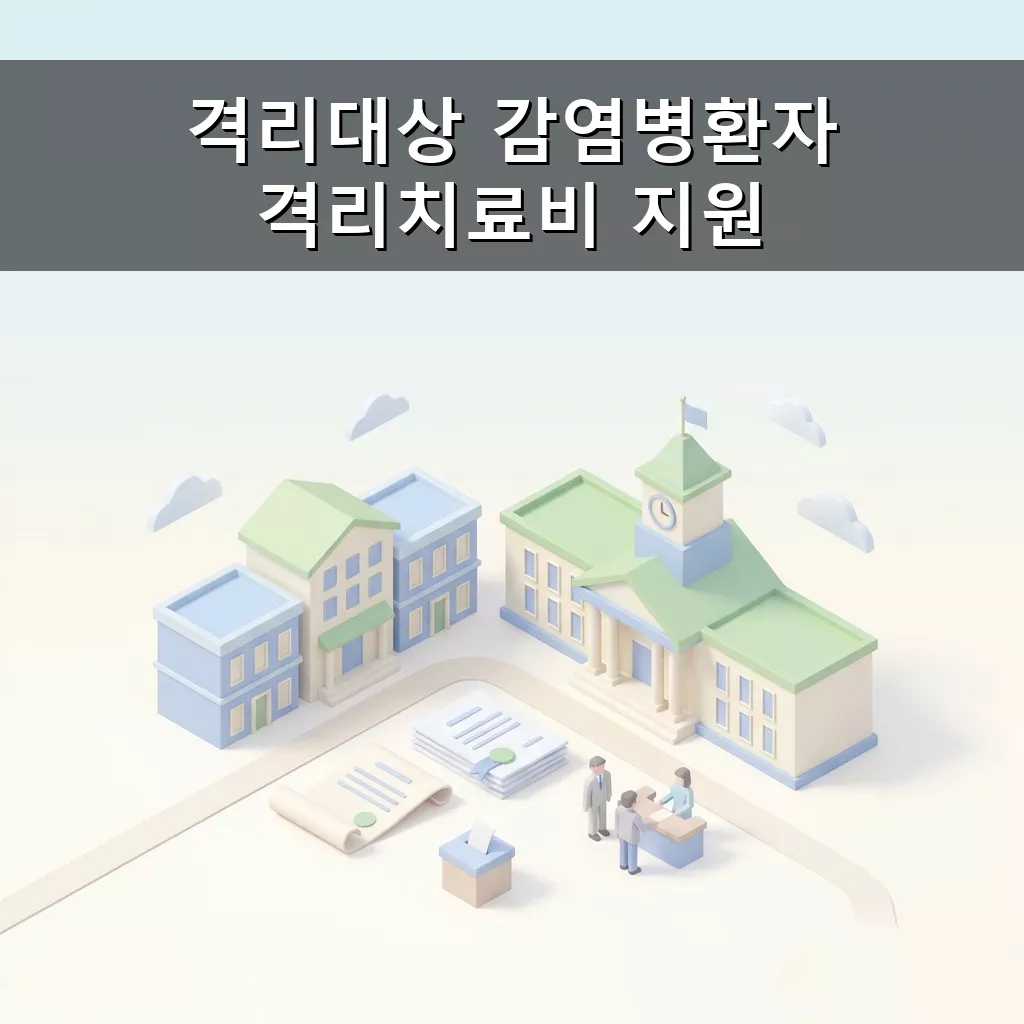 감염병 격리 치료비 지원 받기 대상 방법 필요 서류 완벽 정리