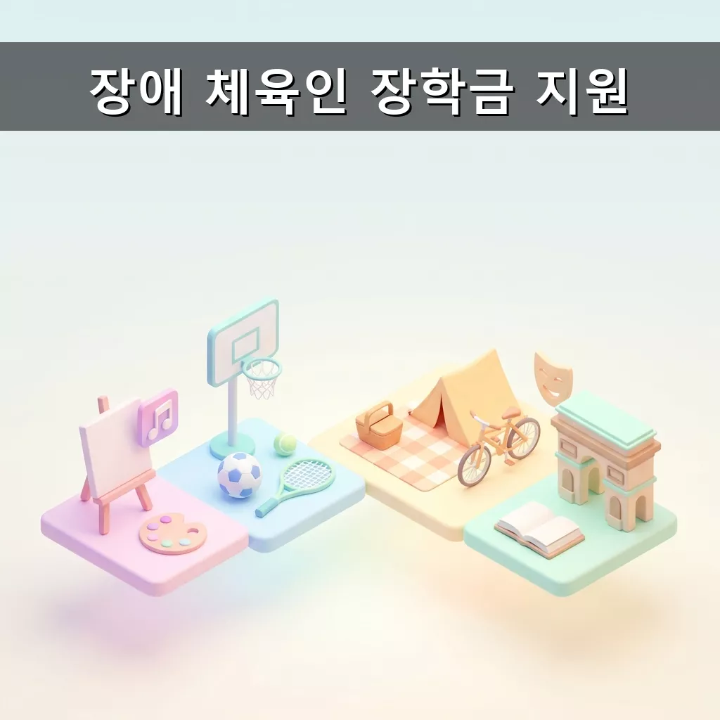 장애 체육인 장학금 200만원 지원 전국 규모 입상 학생 선수 대상