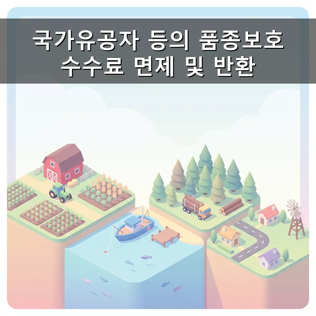 국가유공자 품종보호 수수료 면제 혜택 총정리 2026년 완벽 가이드