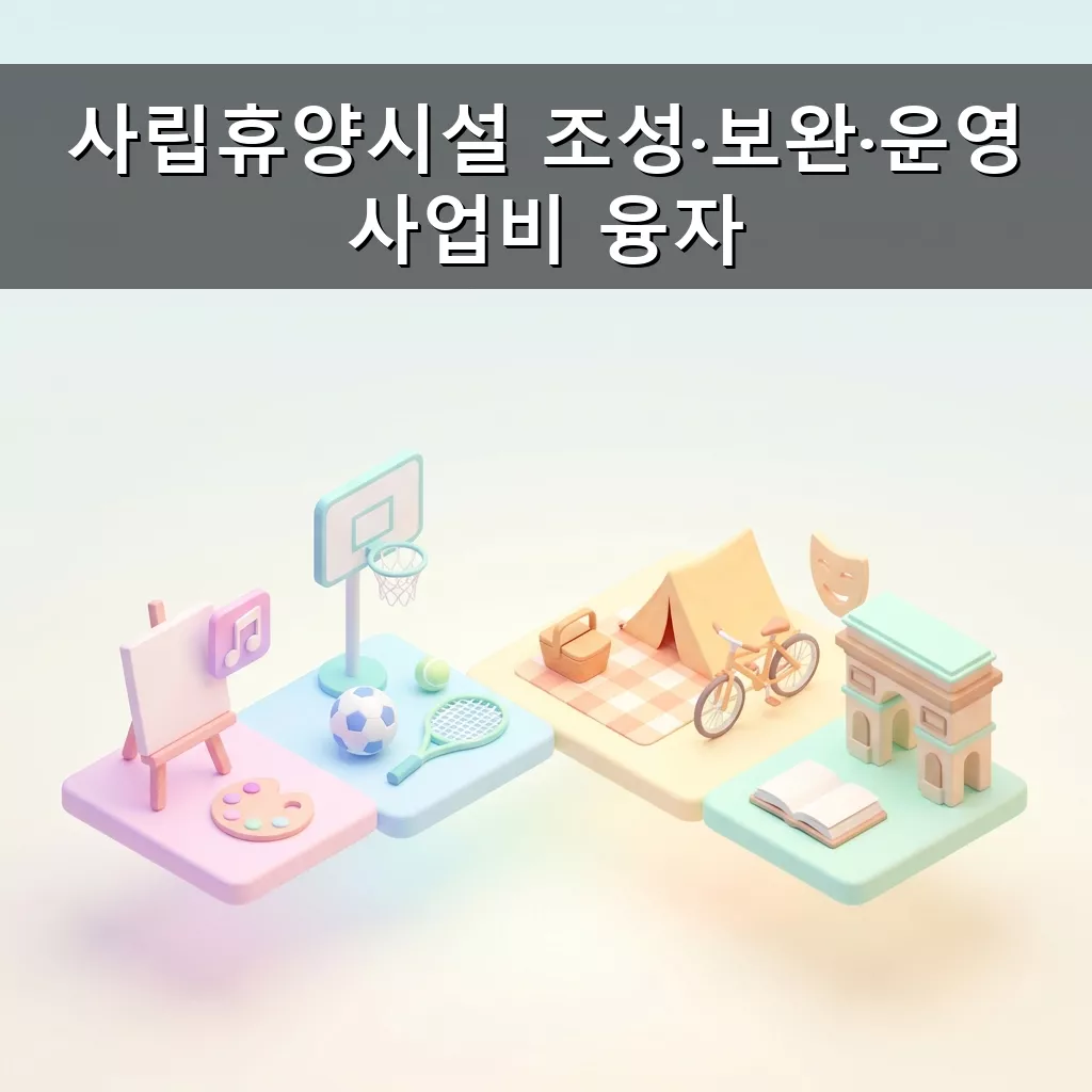 산림청 융자 지원 사립 휴양시설 조성 운영 자금 확보 전략