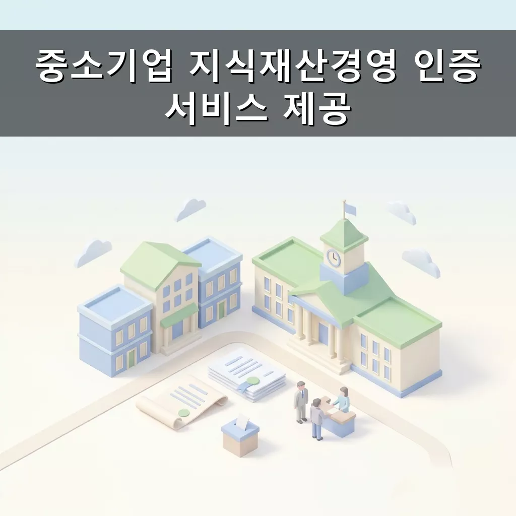 중소기업 지식재산경영 인증 혜택 총정리 등록료 감면 우선심사 가점