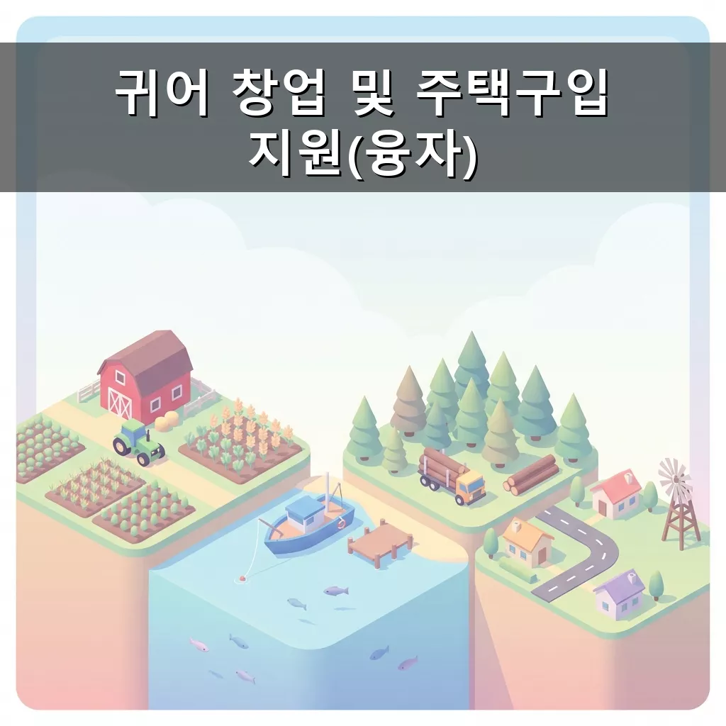 귀어 창업 주택자금 융자 지원 2026년 총정리