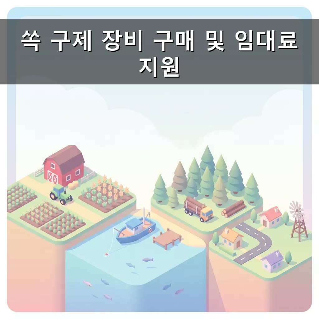 쏙 구제 장비 구매 및 임대료 지원 신청 방법 및 혜택 안내 총정리