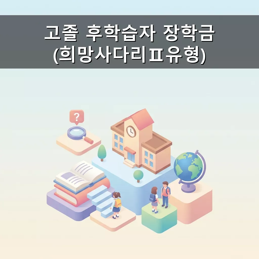 고졸 재직자 희망사다리 장학금 등록금 전액 지원 방법 2026