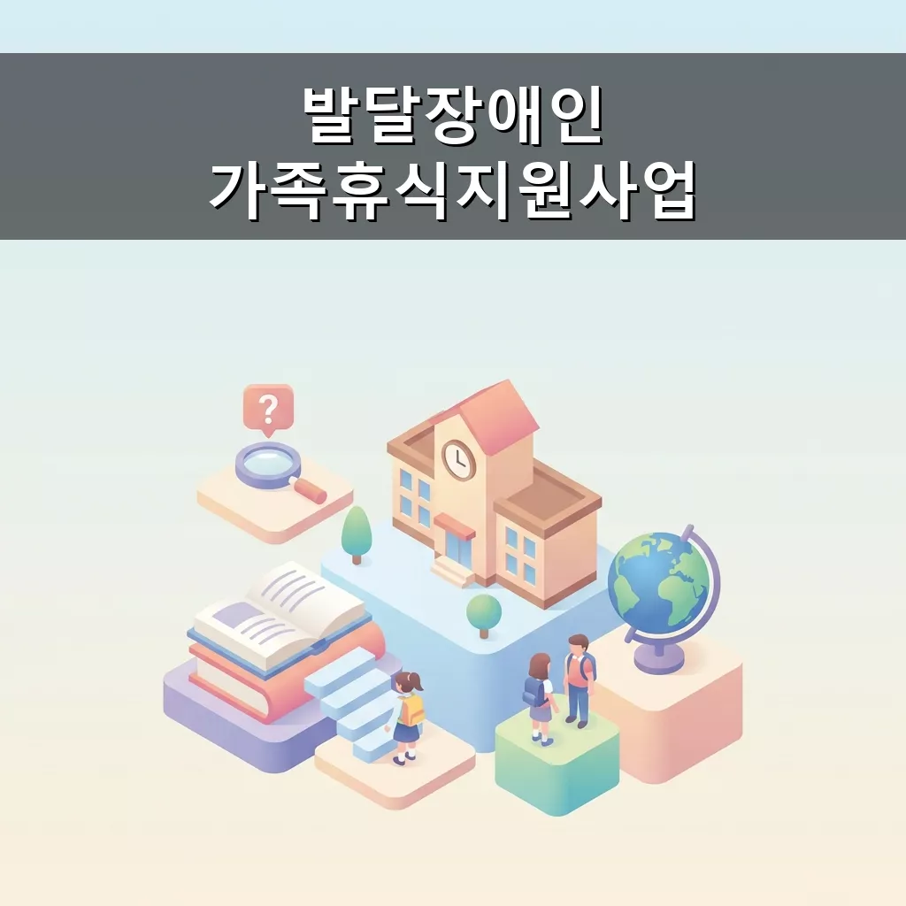 발달장애인 가족 휴식 지원 사업 2026년 신청 자격 방법 완벽 가이드