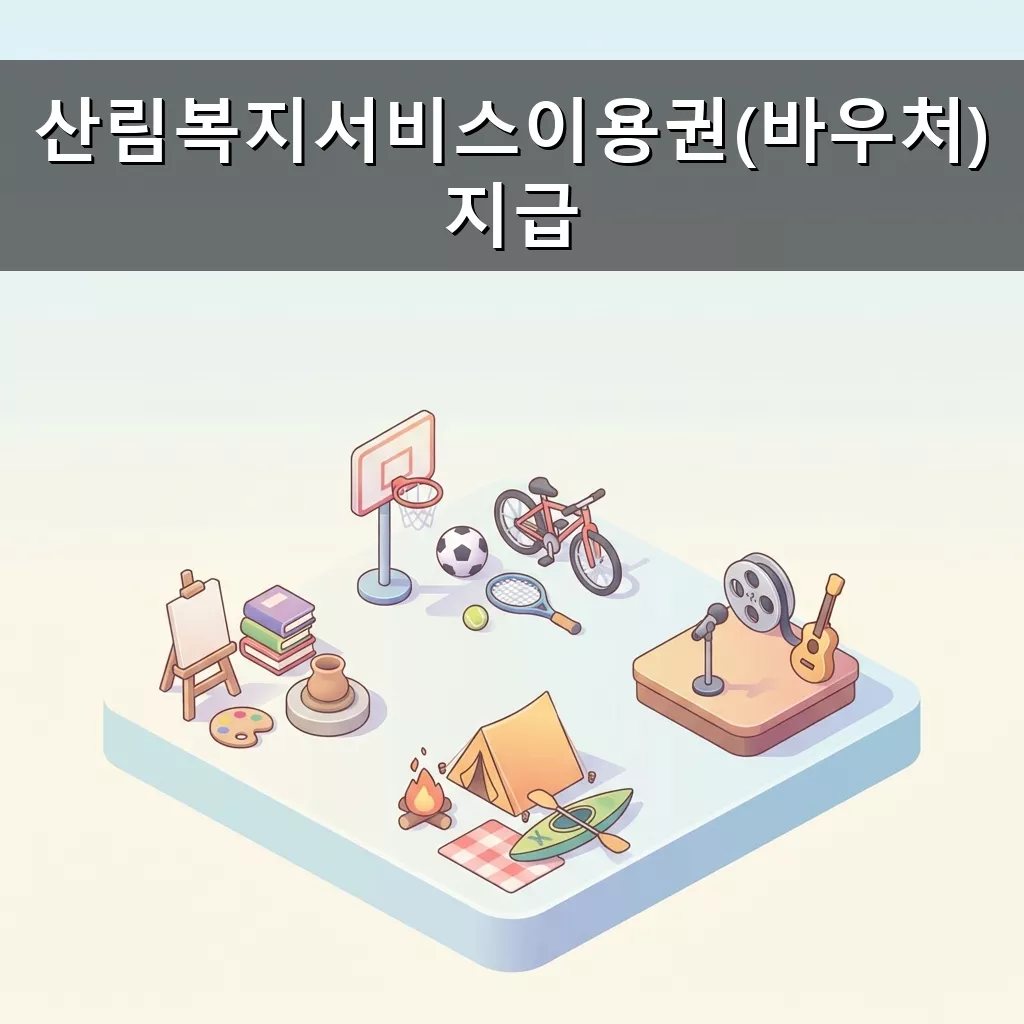 숲에서 힐링하세요 산림복지서비스이용권 신청 가이드