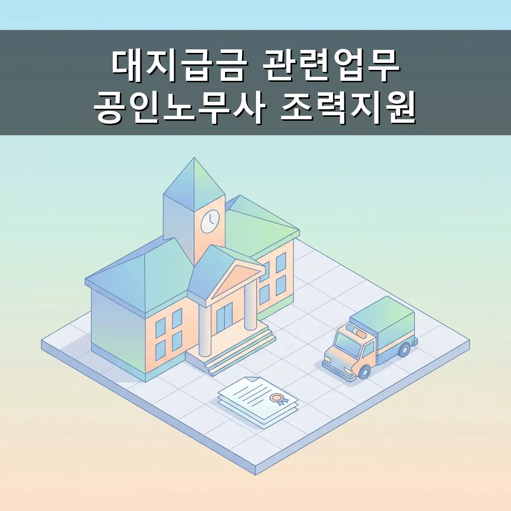 대지급금 관련업무 공인노무사 조력지원 신청 방법 및 혜택 안내 총정리