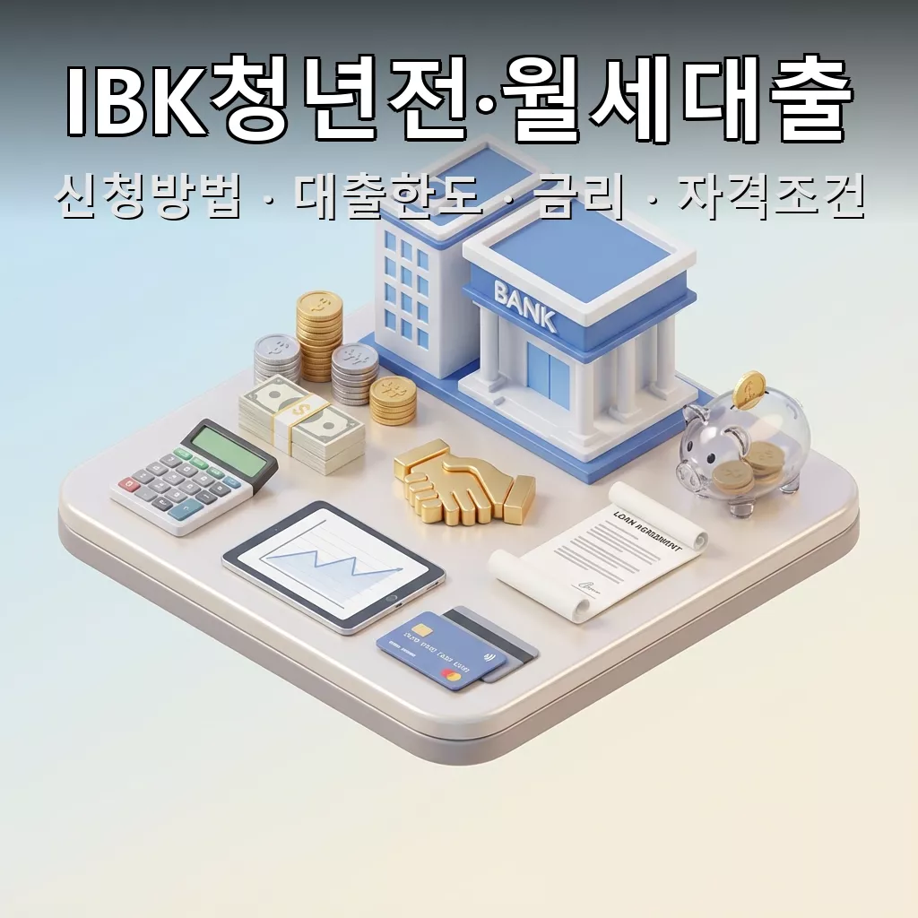 IBK청년전·월세대출 (전세) 신청방법 대출한도 금리 자격조건 총정리