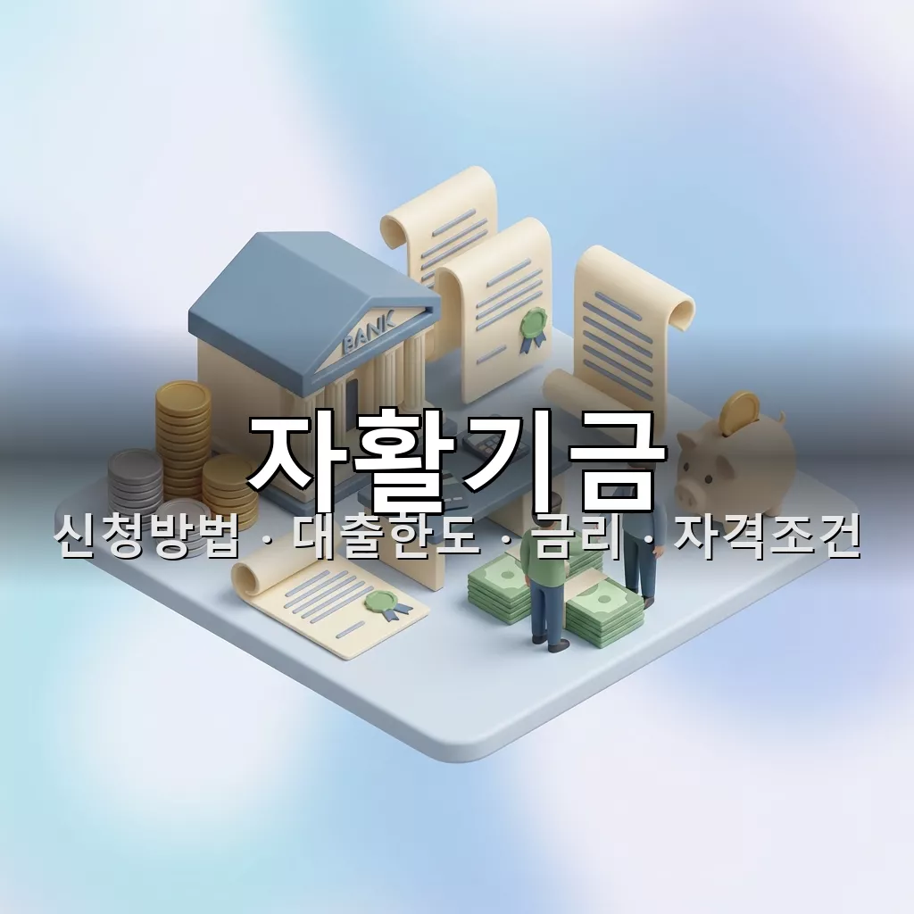 자활기금 대여사업 신청방법 대출한도 금리 자격조건 총정리