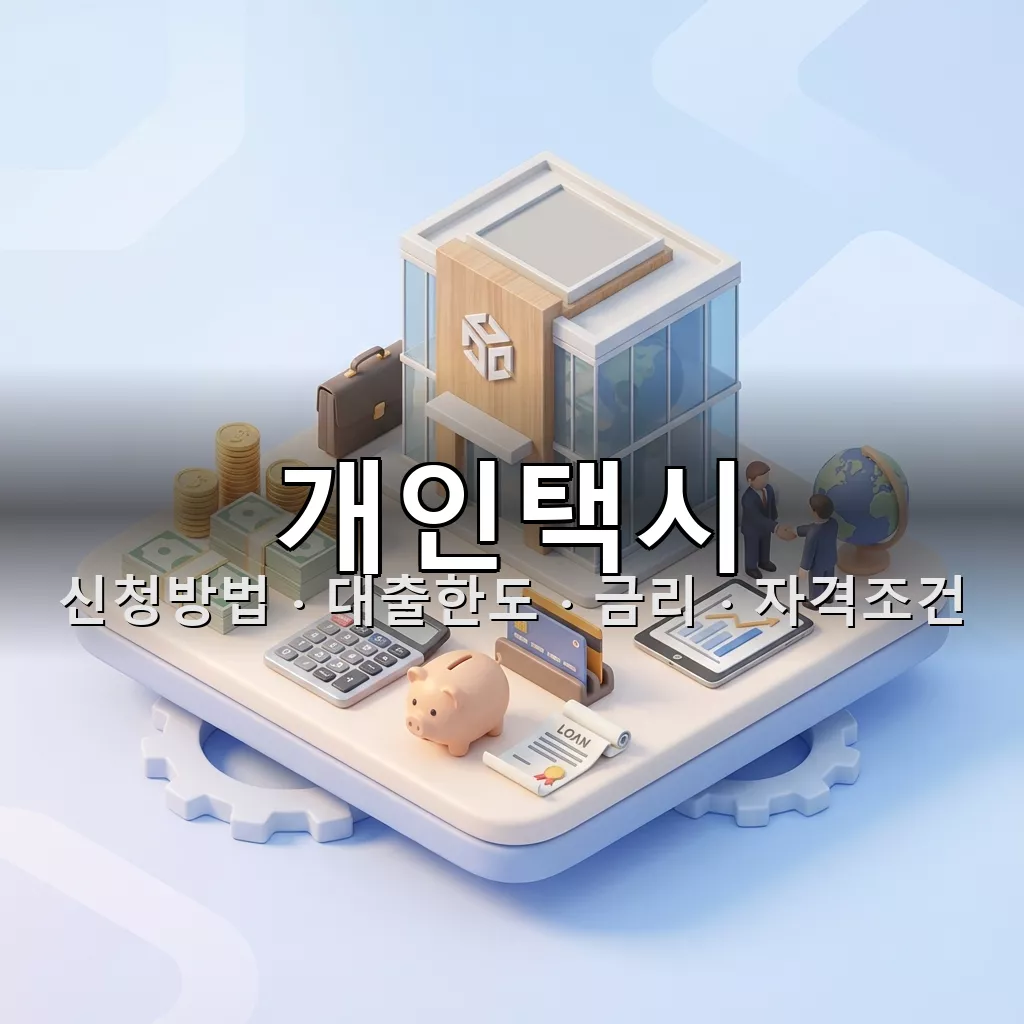 개인택시 운송사업면허 양수비용지원 특례보증 신청방법 대출한도 금리 자격조건 총정리