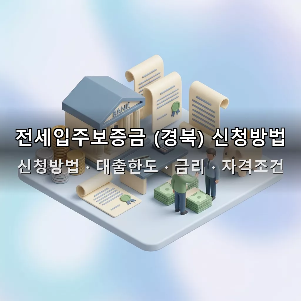 전세입주보증금 (경북) 신청방법 대출한도 금리 자격조건 총정리