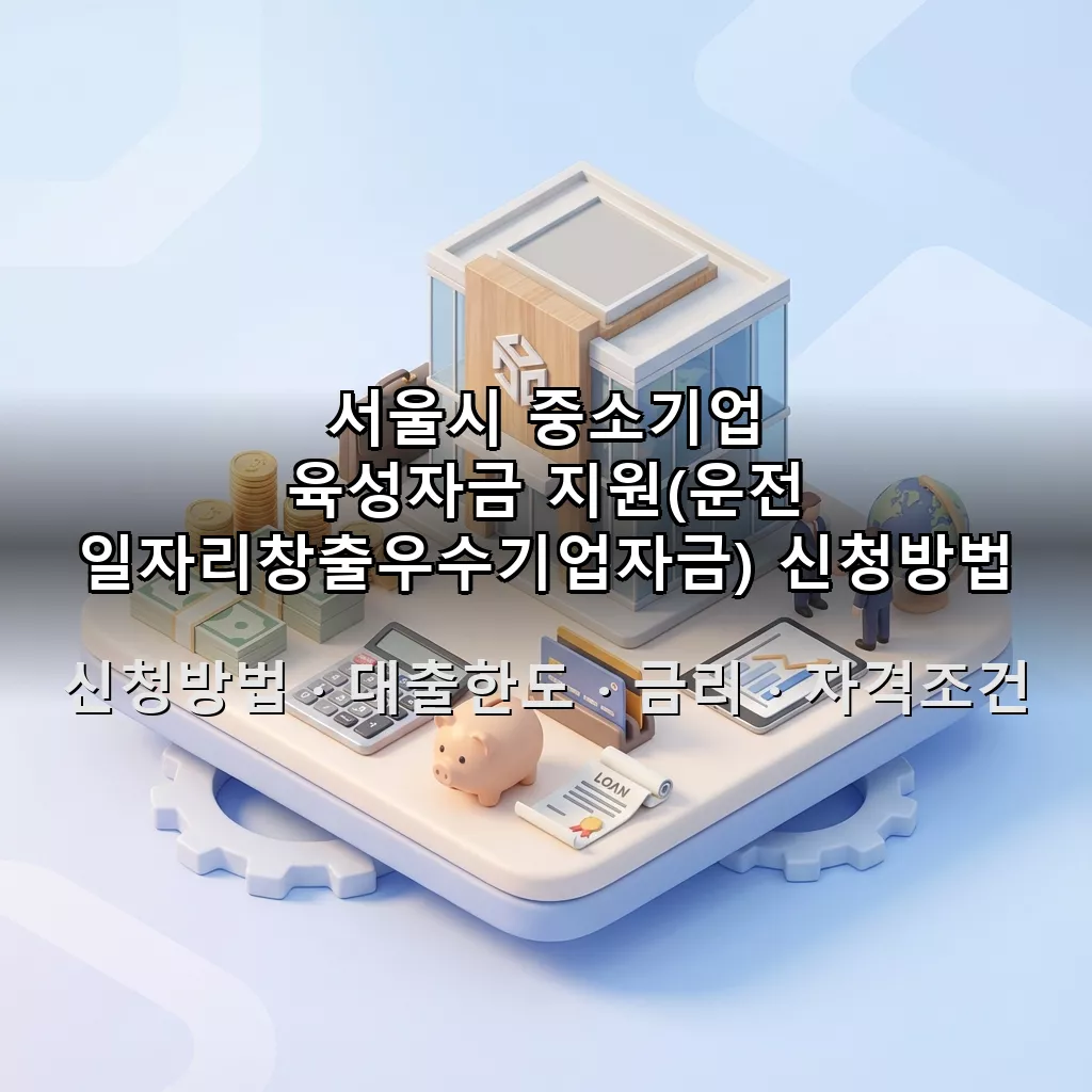 서울시 중소기업 육성자금 지원(운전 일자리창출우수기업자금) 신청방법 대출한도 금리 자격조건 총정리