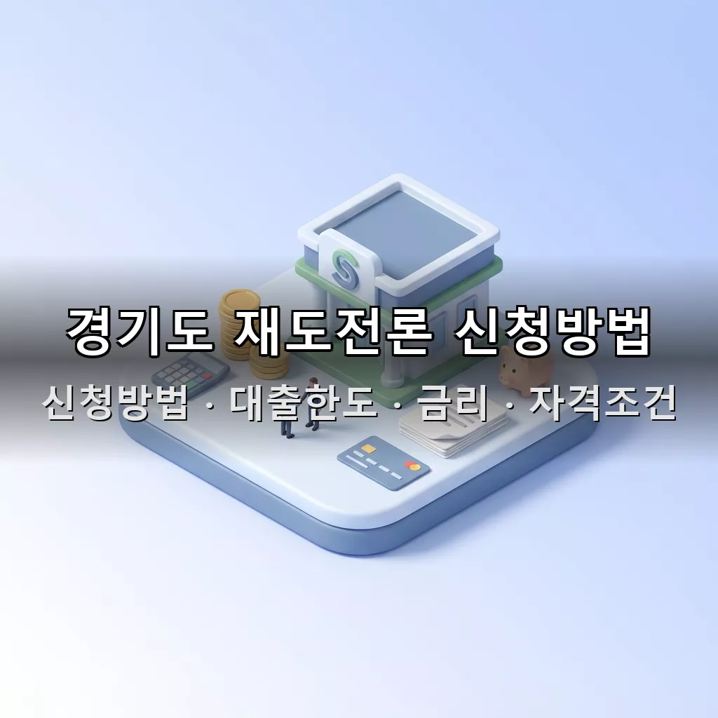 경기도 재도전론 신청방법 대출한도 금리 자격조건 총정리