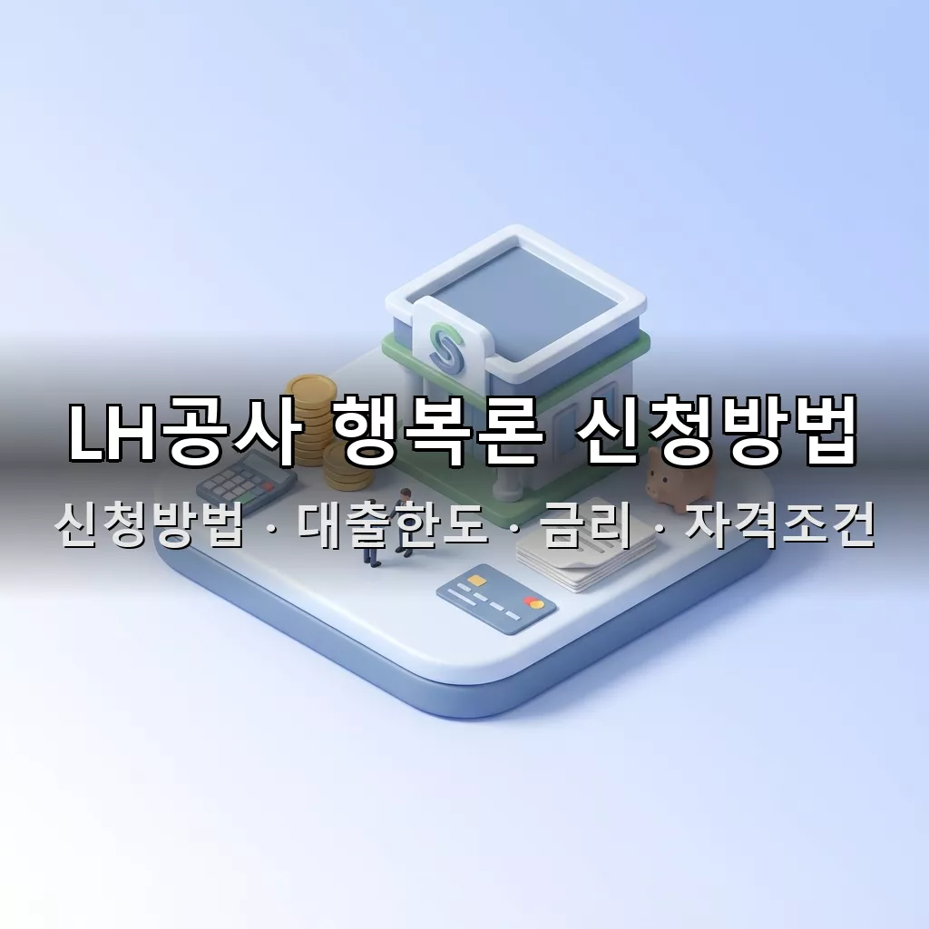 LH공사 행복론 신청방법 대출한도 금리 자격조건 총정리