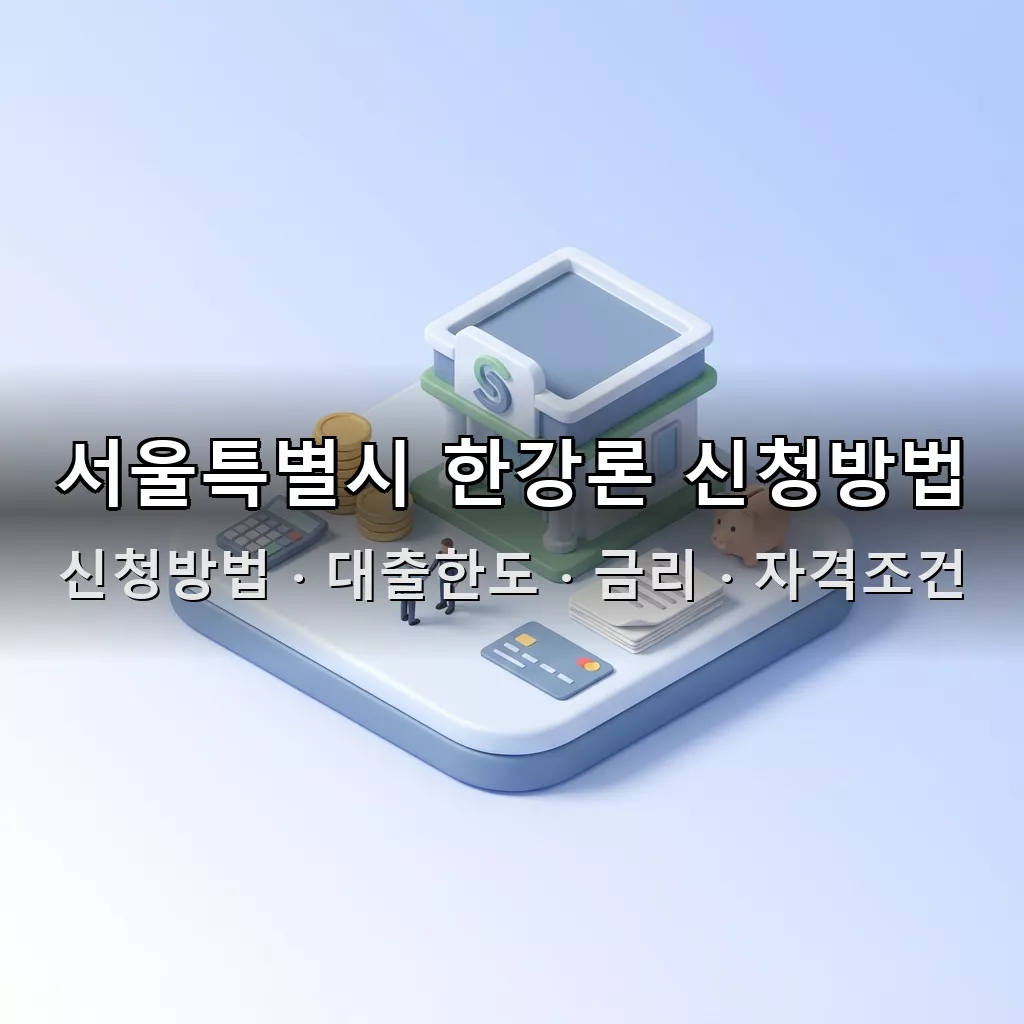 서울특별시 한강론 신청방법 대출한도 금리 자격조건 총정리