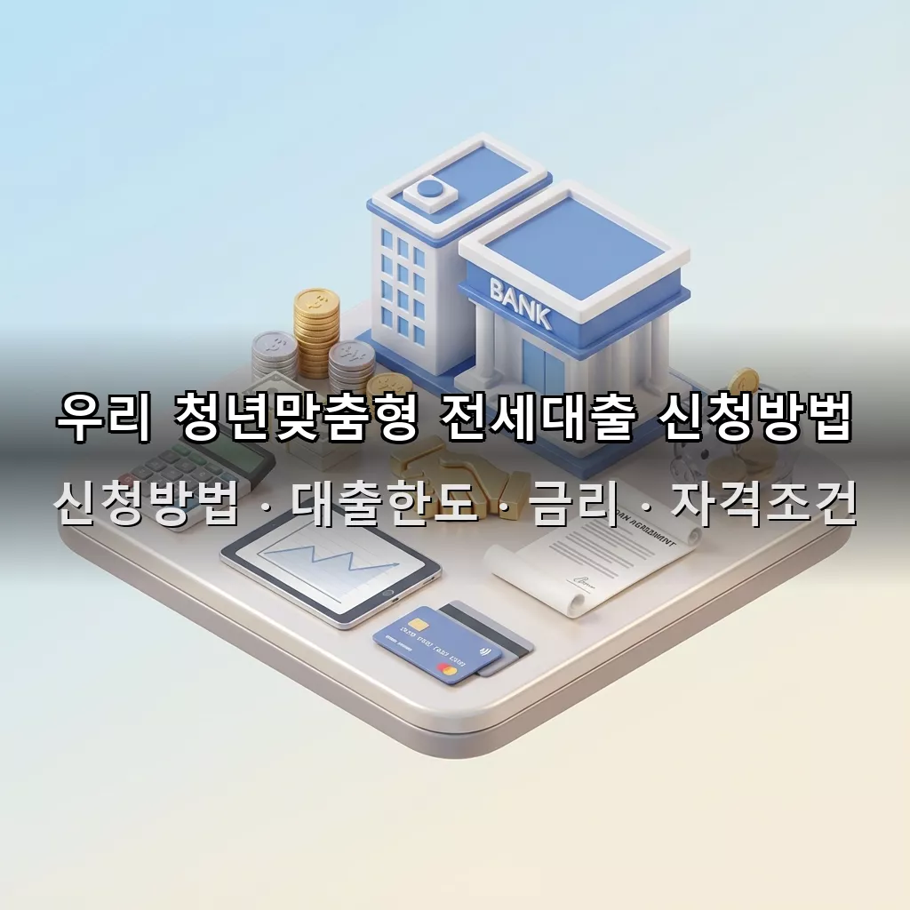 우리 청년맞춤형 전세대출 신청방법 대출한도 금리 자격조건 총정리