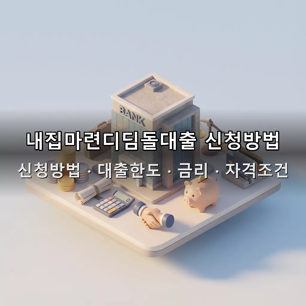 내집마련디딤돌대출 신청방법 대출한도 금리 자격조건 총정리