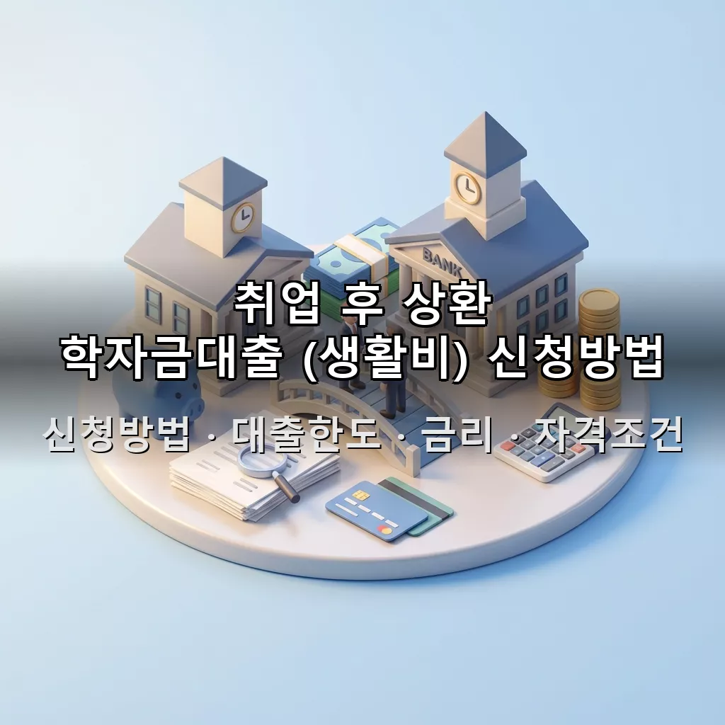 취업 후 상환 학자금대출 (생활비) 신청방법 대출한도 금리 자격조건 총정리