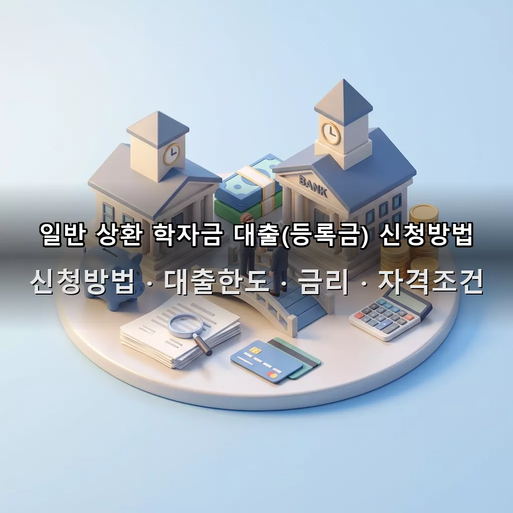 일반 상환 학자금 대출(등록금) 신청방법 대출한도 금리 자격조건 총정리