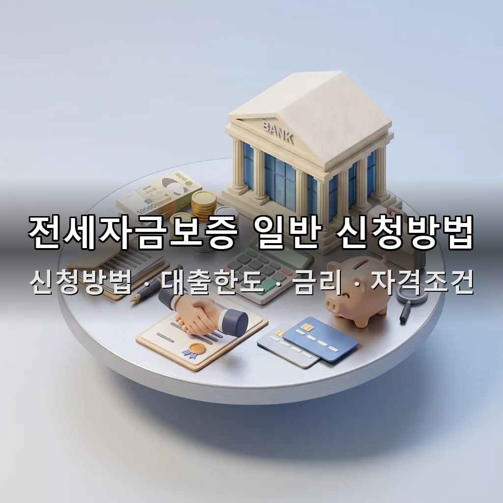 전세자금보증 일반 신청방법 대출한도 금리 자격조건 총정리