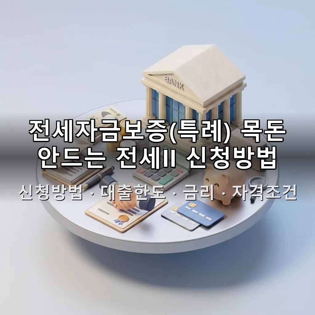 전세자금보증(특례) 목돈 안드는 전세II 신청방법 대출한도 금리 자격조건 총정리