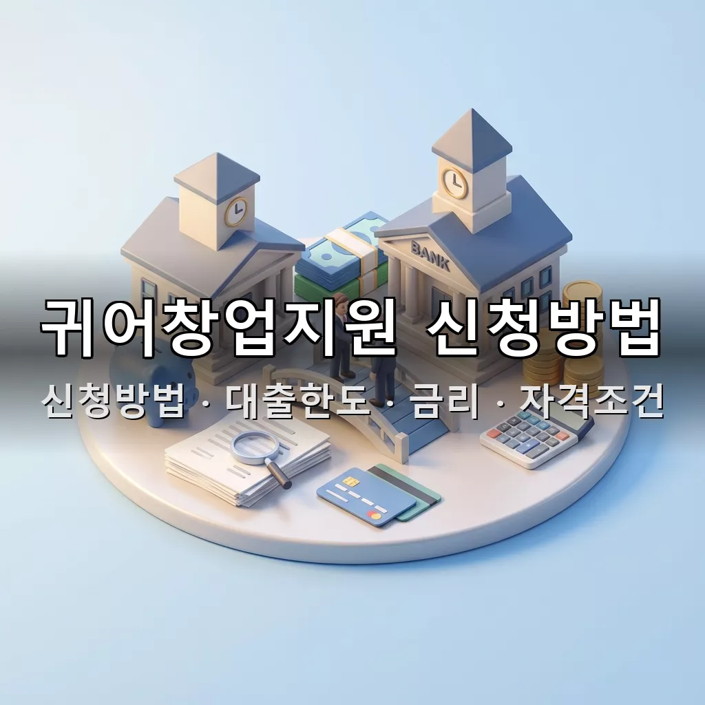 귀어창업지원 신청방법 대출한도 금리 자격조건 총정리